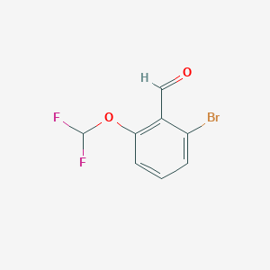 molecular formula C8H5BrF2O2 B1381667 2-Bromo-6-(difluoromethoxy)benzaldehyde CAS No. 1404115-37-2