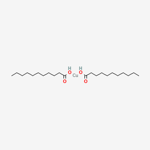 molecular formula C22H44CuO4 B13816670 Bis(undecanoyloxy)copper 