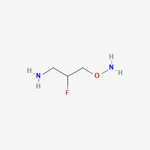 molecular formula C3H9FN2O B13816696 3-(Aminooxy)-2-fluoropropanamine 