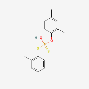 molecular formula C16H19O2PS2 B13816730 Dixylyl hydrogen dithiophosphate CAS No. 36182-29-3