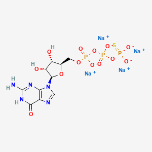 molecular formula C10H12N5Na4O13P3S B13816732 GTP.gamma.S 