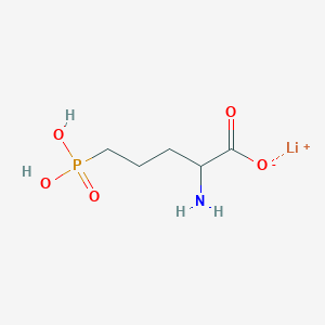 molecular formula C5H11LiNO5P B13816734 Lithium 2-amino-5-phosphonopentanoate 