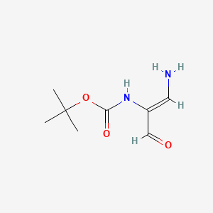 molecular formula C8H14N2O3 B13816747 tert-butyl N-[(Z)-1-amino-3-oxoprop-1-en-2-yl]carbamate 