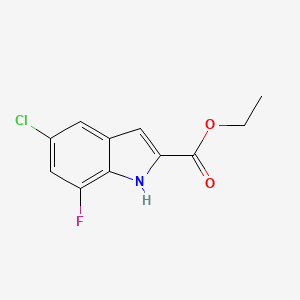 ethyl 5-chloro-7-fluoro-1H-indole-2-carboxylate