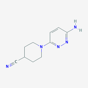 1-(6-Aminopyridazin-3-yl)piperidine-4-carbonitrile