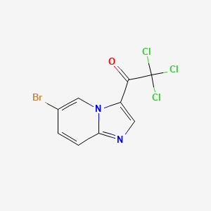 1-(6-Bromoimidazo[1,2-a]pyridin-3-yl)-2,2,2-trichloroethanone
