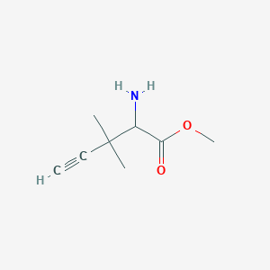 molecular formula C8H13NO2 B13816823 Methyl 2-amino-3,3-dimethylpent-4-ynoate CAS No. 191615-42-6