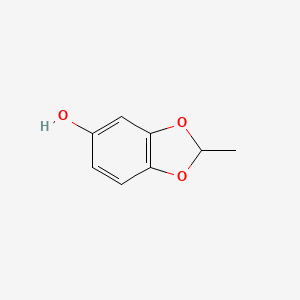 molecular formula C8H8O3 B13816855 1,3-Benzodioxol-5-ol,2-methyl- 