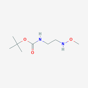 molecular formula C8H18N2O3 B1381692 tert-butyl N-[2-(methoxyamino)ethyl]carbamate CAS No. 1564605-36-2