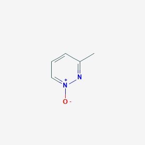 molecular formula C5H6N2O B13816974 Pyridazine, 3-methyl-, 1-oxide CAS No. 21004-75-1