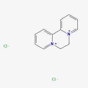 molecular formula C12H12Cl2N2 B13816985 Diquat dichloride CAS No. 4032-26-2