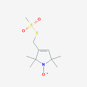 molecular formula C10H18NO3S2 B013817 (1-Oxyl-2,2,5,5-tetramethylpyrroline-3-methyl)methanethiosulfonate CAS No. 81213-52-7