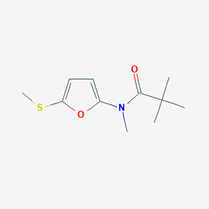 molecular formula C11H17NO2S B13817028 N-Methyl-N-(5-(methylthio)furan-2-yl)pivalamide 