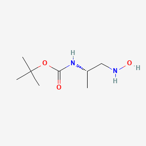 molecular formula C8H18N2O3 B13817094 tert-butyl N-[(2S)-1-(hydroxyamino)propan-2-yl]carbamate 
