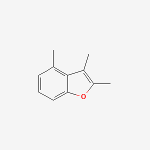 molecular formula C11H12O B13817131 2,3,4-Trimethyl-1-benzofuran CAS No. 21417-74-3