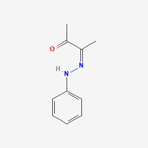 molecular formula C10H12N2O B13817136 Butane-2,3-dione phenylhydrazone 