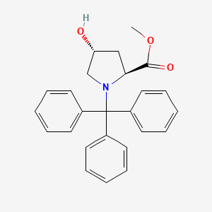 molecular formula C25H25NO3 B13817138 Trans-4-hydroxy-N-triphenylmethyl-L-proline methyl ester CAS No. 129430-94-0