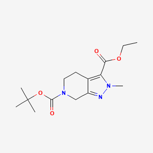 6-tert-Butyl 3-ethyl 2-methyl-4,5-dihydro-2H-pyrazolo[3,4-c]pyridine-3,6(7H)-dicarboxylate