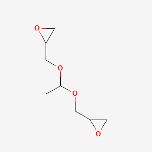 molecular formula C8H14O4 B13817153 Acetaldehyde bis(2,3-epoxypropyl)acetal CAS No. 3775-84-6