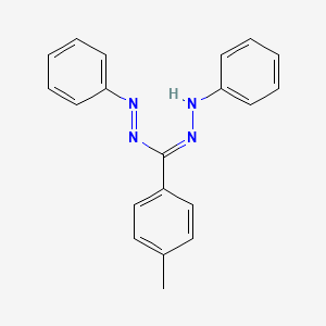 molecular formula C20H18N4 B13817177 N'-anilino-4-methyl-N-phenyliminobenzenecarboximidamide 
