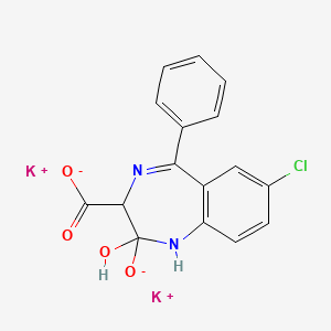 molecular formula C16H11ClK2N2O4 B13817226 Clorazepic Acid Dipotasium Salt 