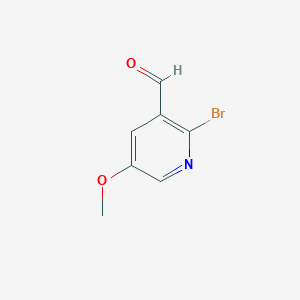 molecular formula C7H6BrNO2 B1381725 2-Bromo-5-methoxynicotinaldehyde CAS No. 1289177-58-7