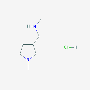 molecular formula C7H17ClN2 B13817260 N-Methyl(1-methylpyrrolidin-3-yl)methanamine hydrochloride 