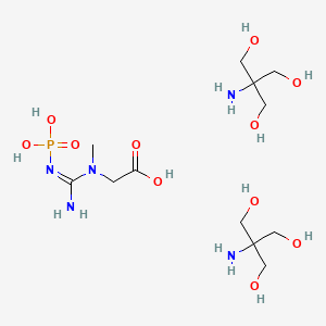 molecular formula C12H32N5O11P B13817273 Phosphocreatine Di-tris salt 