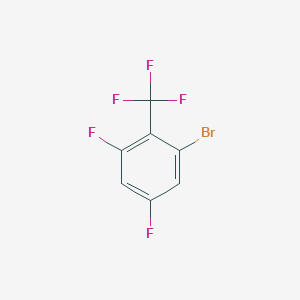 molecular formula C7H2BrF5 B1381730 1-Bromo-3,5-difluoro-2-(trifluoromethyl)benzene CAS No. 1805523-62-9