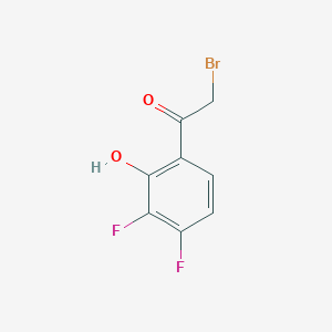 molecular formula C8H5BrF2O2 B1381731 2-Bromo-1-(3,4-difluoro-2-hydroxyphenyl)ethan-1-one CAS No. 1621375-69-6