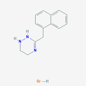 molecular formula C14H16BrN3 B13817325 as-Triazine, 3-(1-naphthylmethyl)-1,4,5,6-tetrahydro-, hydrobromide CAS No. 21054-97-7