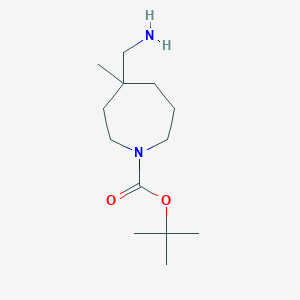 molecular formula C13H26N2O2 B1381733 tert-Butyl 4-(aminomethyl)-4-methylazepane-1-carboxylate CAS No. 1638771-44-4
