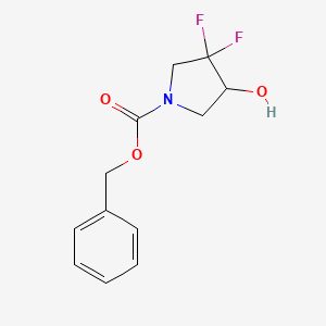 Benzyl 3,3-difluoro-4-hydroxypyrrolidine-1-carboxylate