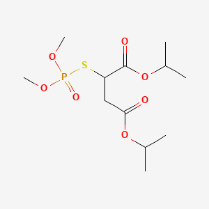 molecular formula C12H23O7PS B13817349 Dipropan-2-yl 2-[(dimethoxyphosphoryl)sulfanyl]butanedioate CAS No. 3700-96-7