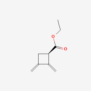 molecular formula C9H12O2 B13817353 ethyl (1R)-2,3-dimethylidenecyclobutane-1-carboxylate 