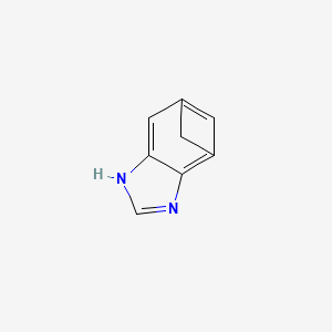 molecular formula C8H6N2 B13817354 4,6-Methano-1H-benzimidazole(9CI) CAS No. 210-48-0