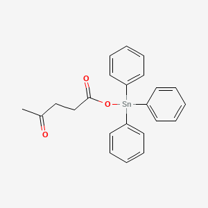 molecular formula C23H22O3Sn B13817402 Stannane, (4-oxovaleryloxy)triphenyl- CAS No. 23292-85-5