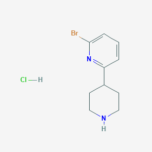 molecular formula C10H14BrClN2 B1381743 2-Bromo-6-(piperidin-4-yl)pyridine hydrochloride CAS No. 1951440-10-0