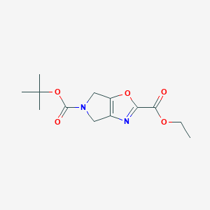 5-tert-Butyl 2-ethyl 4H-pyrrolo[3,4-d]oxazole-2,5(6H)-dicarboxylate