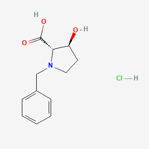 (2S,3S)-1-Benzyl-3-hydroxypyrrolidine-2-carboxylic acid HCl