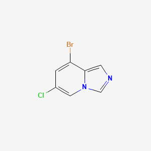 molecular formula C7H4BrClN2 B1381748 8-Bromo-6-chloroimidazo[1,5-a]pyridine CAS No. 1427400-82-5