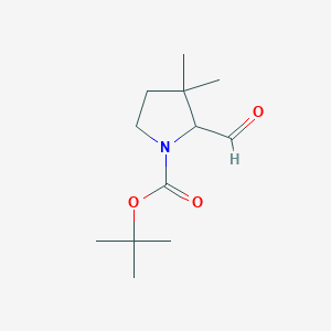 tert-Butyl 2-formyl-3,3-dimethylpyrrolidine-1-carboxylate