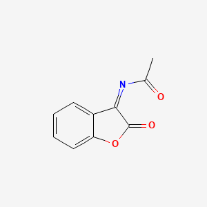 molecular formula C10H7NO3 B13817508 N-(2-oxo-1-benzofuran-3-ylidene)acetamide 