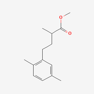 molecular formula C14H20O2 B13817533 Methyl 4-(2,5-dimethylphenyl)-2-methylbutanoate CAS No. 30316-15-5