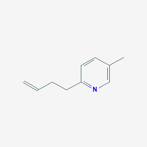 molecular formula C10H13N B13817537 2-But-3-enyl-5-methylpyridine 