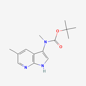 molecular formula C14H19N3O2 B13817542 tert-Butyl(5-methyl-1H-pyrrolo[2,3-b]pyridin-3-yl)methylcarbamate 