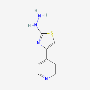 molecular formula C8H8N4S B13817544 4-(4-Pyridinyl)-2(3h)-thiazolone hydrazone 