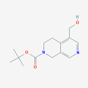 molecular formula C14H20N2O3 B1381755 tert-Butyl 5-(hydroxymethyl)-3,4-dihydro-2,7-naphthyridine-2(1H)-carboxylate CAS No. 1250999-83-7