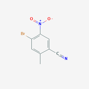molecular formula C8H5BrN2O2 B1381756 4-Bromo-2-methyl-5-nitrobenzonitrile CAS No. 1807210-13-4