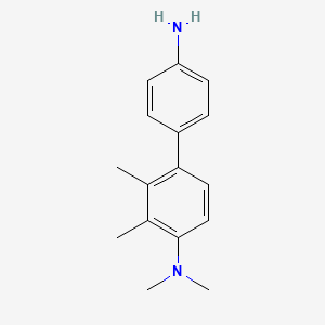 molecular formula C16H20N2 B13817643 N~4~,N~4~,2,3-Tetramethyl[1,1'-biphenyl]-4,4'-diamine 